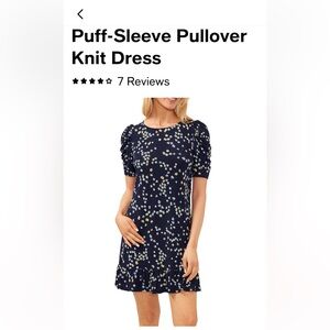 CeCe 
midi dress
navy with floral pattern.  lightweight and super cute